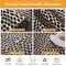 48 Packs Gold Round Placemats 15 Inch Hollow Out Pressed Vinyl Place Mats Bulk, Non Slip Washable PVC Chargers Place Mat for Christmas Dining Wedding Holiday Party Home Kitchen Dinner Table